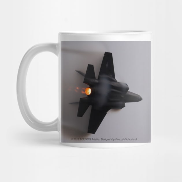 F-35A Lightning II With Afterburner And Vapor by acefox1